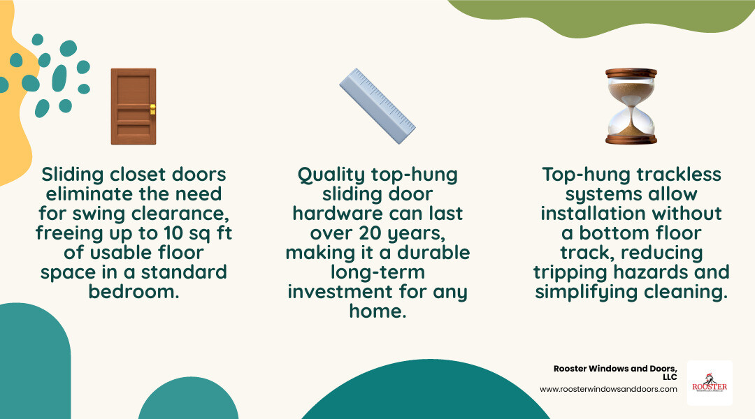 infographic showing sliding closet door types benefits sizes and material options infographic infographic showing sliding closet door types benefits sizes and material options infographic