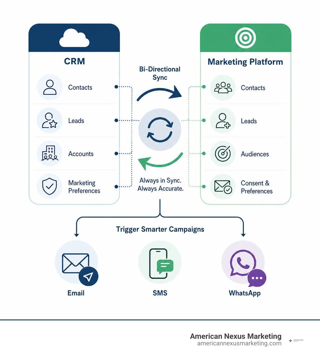 Data flow infographic: Salesforce contacts/leads syncing bi-directionally with Dotdigital campaigns infographic Data flow infographic: Salesforce contacts/leads syncing bi-directionally with Dotdigital campaigns infographic