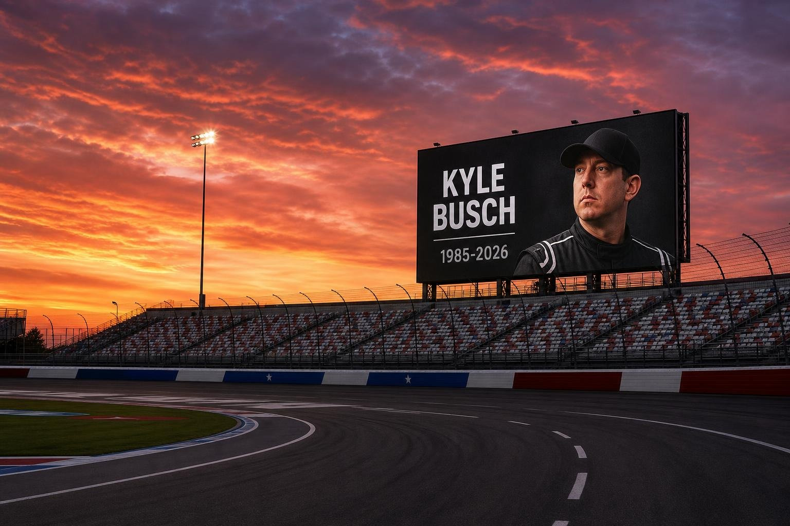 Charlotte Motor Speedway tribute to Kyle Busch