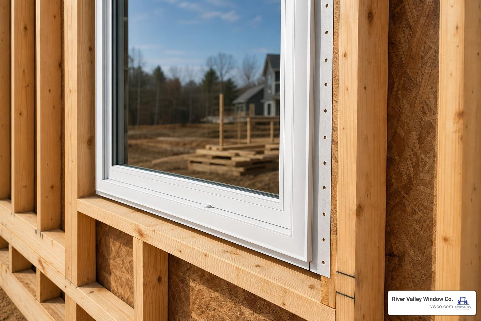 window nailing fin on a new construction frame window nailing fin on a new construction frame