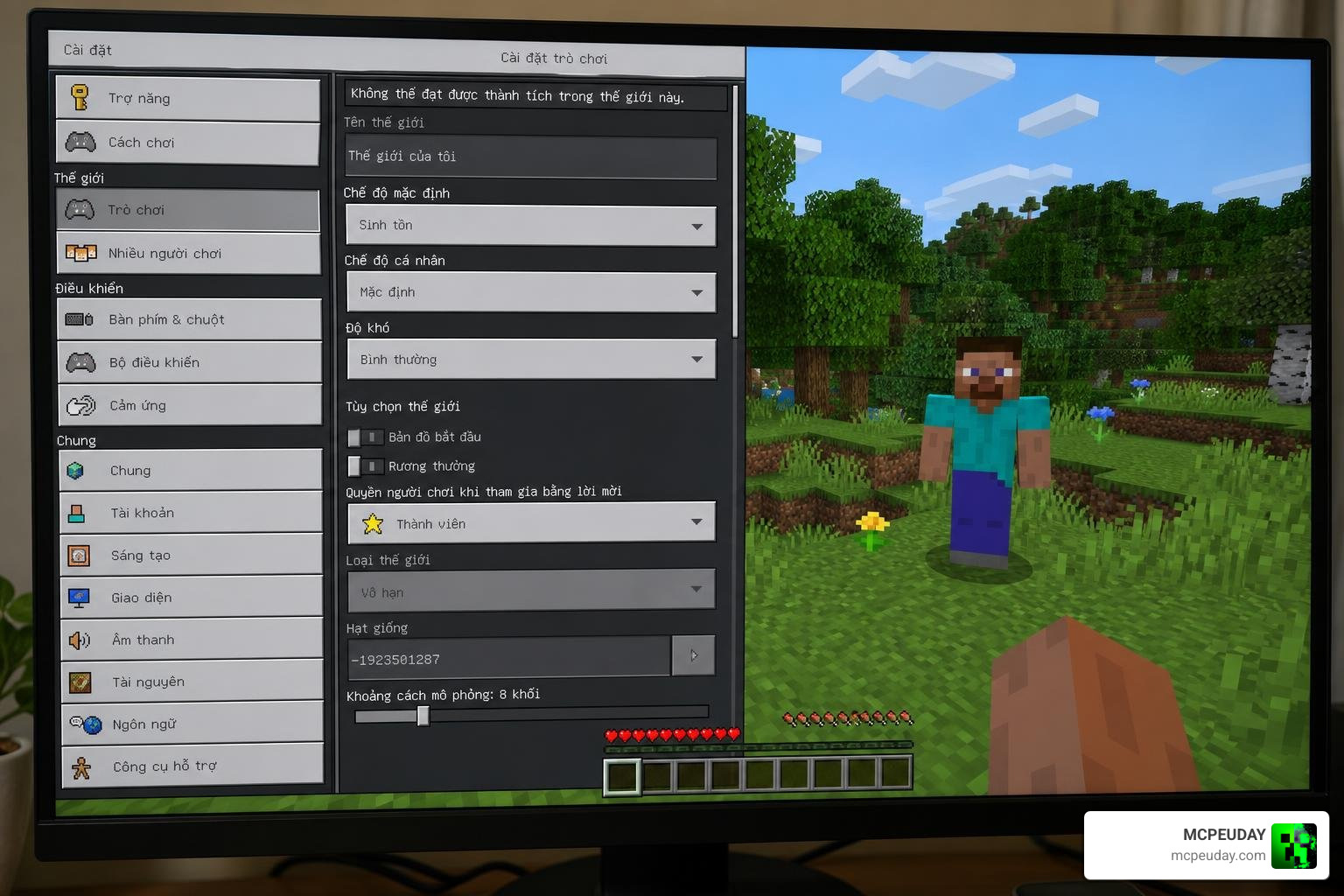 Ty-el's Vietnamese Language Pack Minecraft Bedrock Vietnamese interface