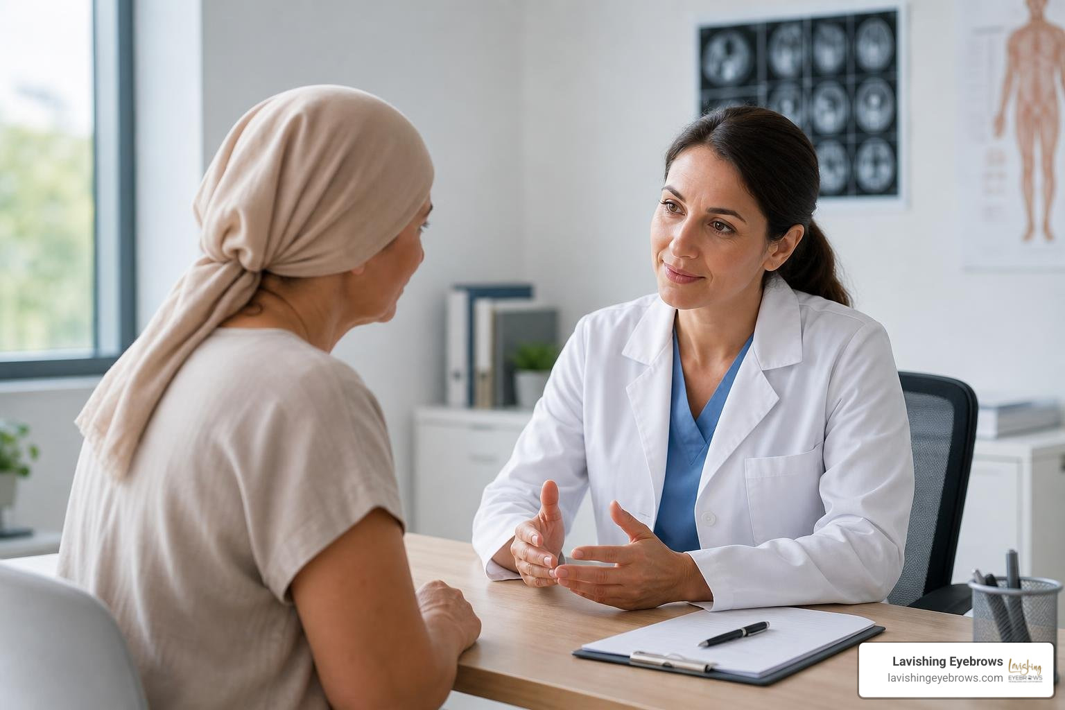 medical consultation between an oncologist and a patient