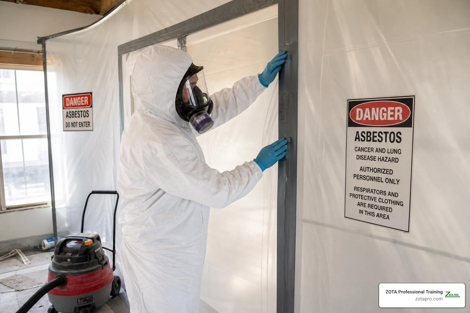 certified professional on site safely executing asbestos containment certified professional on site safely executing asbestos containment