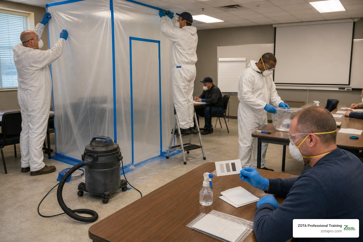 In-person EPA lead class training session with hands-on practice