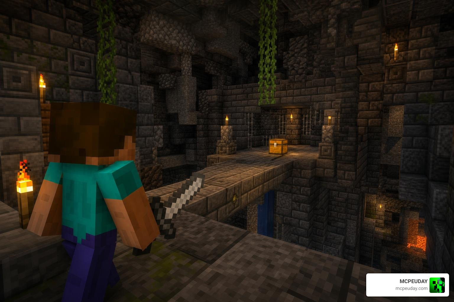 Minecraft custom dungeons exploration