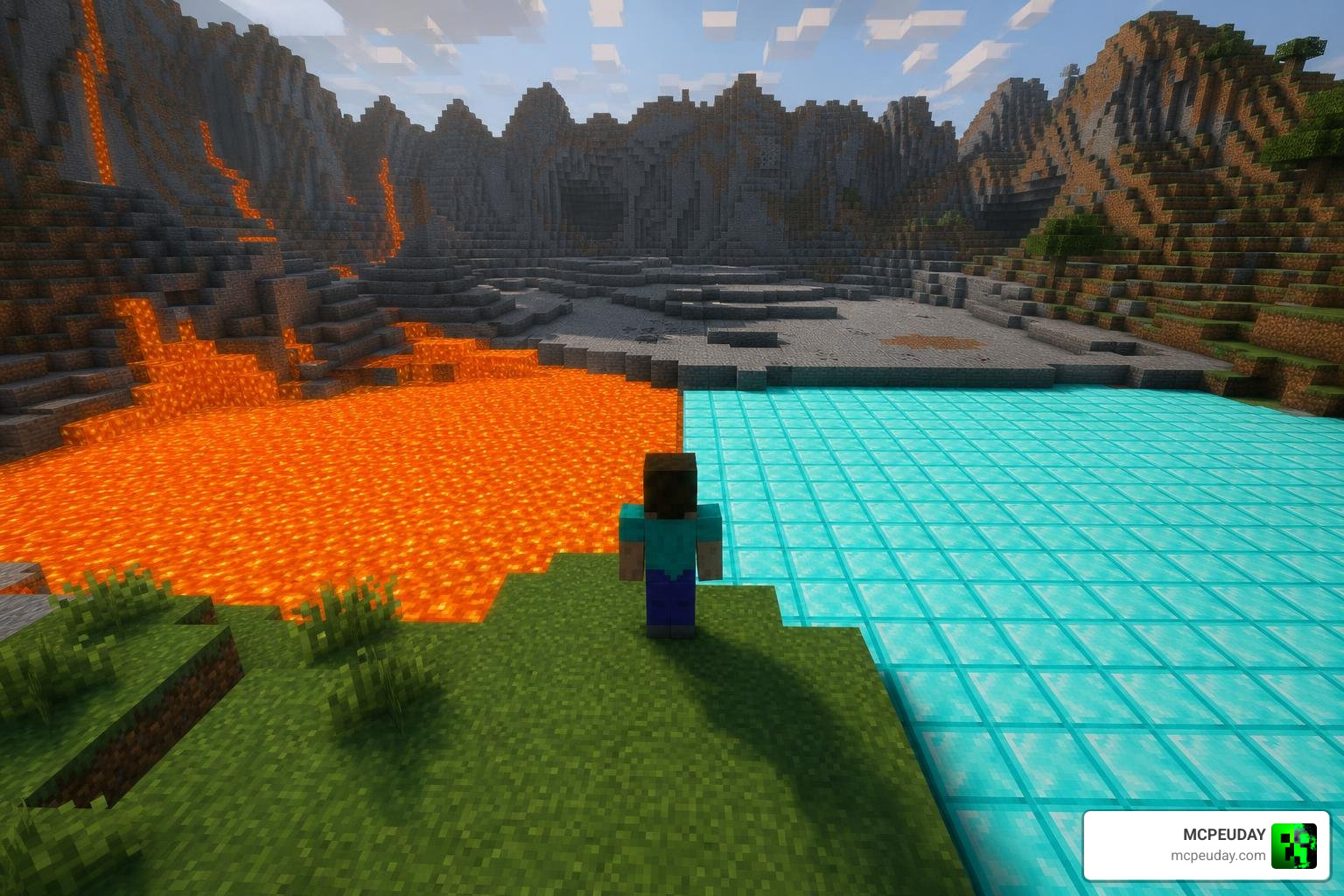 Randomized terrain generation with chunk scrambling
