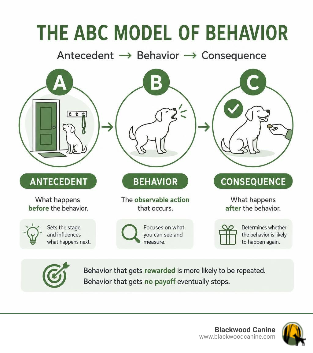 ABC model of behavior: Antecedent leads to Behavior leads to Consequence infographic infographic ABC model of behavior: Antecedent leads to Behavior leads to Consequence infographic infographic