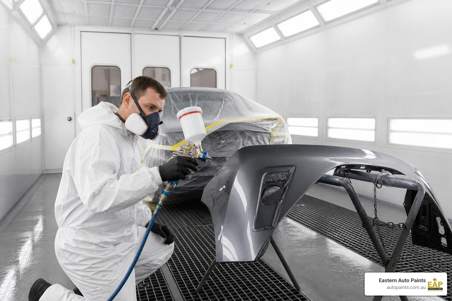 paint and panel automotive spray booth professional setup