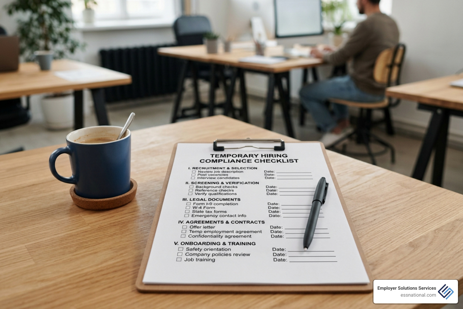 Legal compliance checklist for temporary hiring