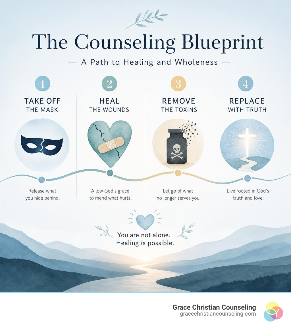 The Counseling Blueprint: Take Off the Mask, Heal the Wounds, Remove the Toxins, Replace with Truth