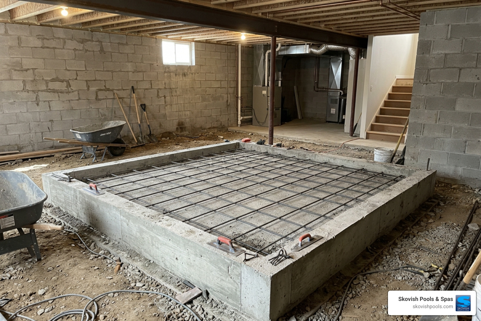 reinforced concrete foundation