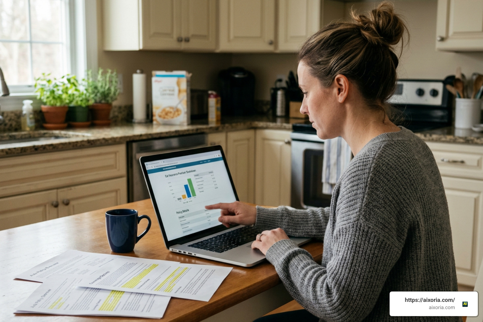 Allstate car insurance policy documents with premium costs