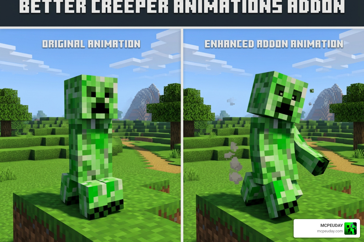 Configuring the EMF settings menu for optimal creeper animation rendering Configuring the EMF settings menu for optimal creeper animation rendering