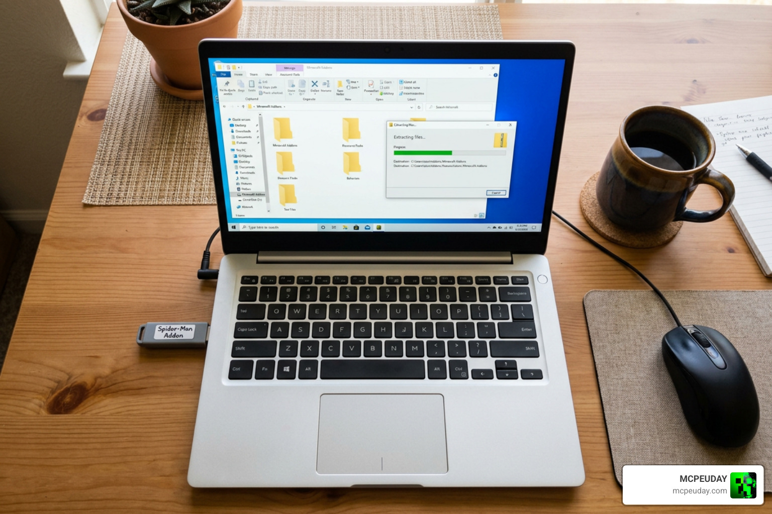 Addon installation files and zip extraction directory