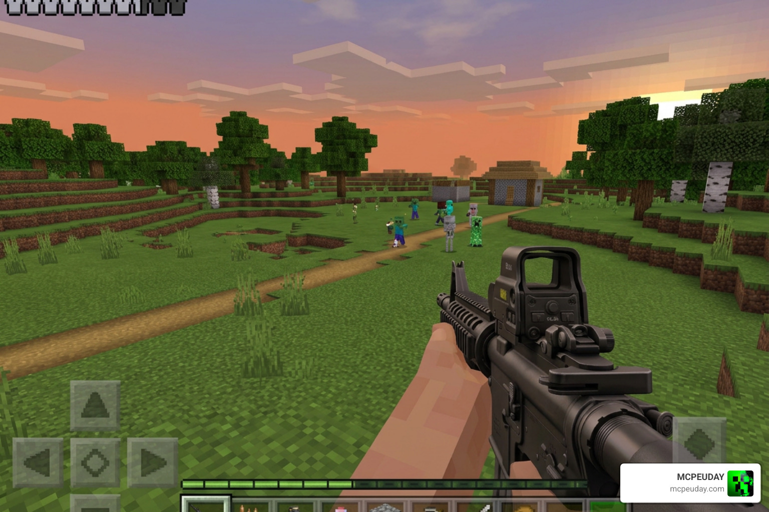 Mr. Nido's Guns Addon gameplay in Minecraft Bedrock Mr. Nido's Guns Addon gameplay in Minecraft Bedrock