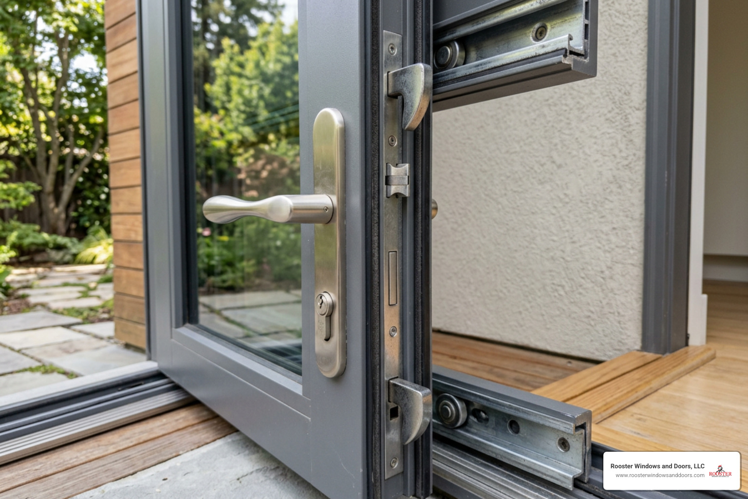 Exterior bifold door high security multi point lock Exterior bifold door high security multi point lock