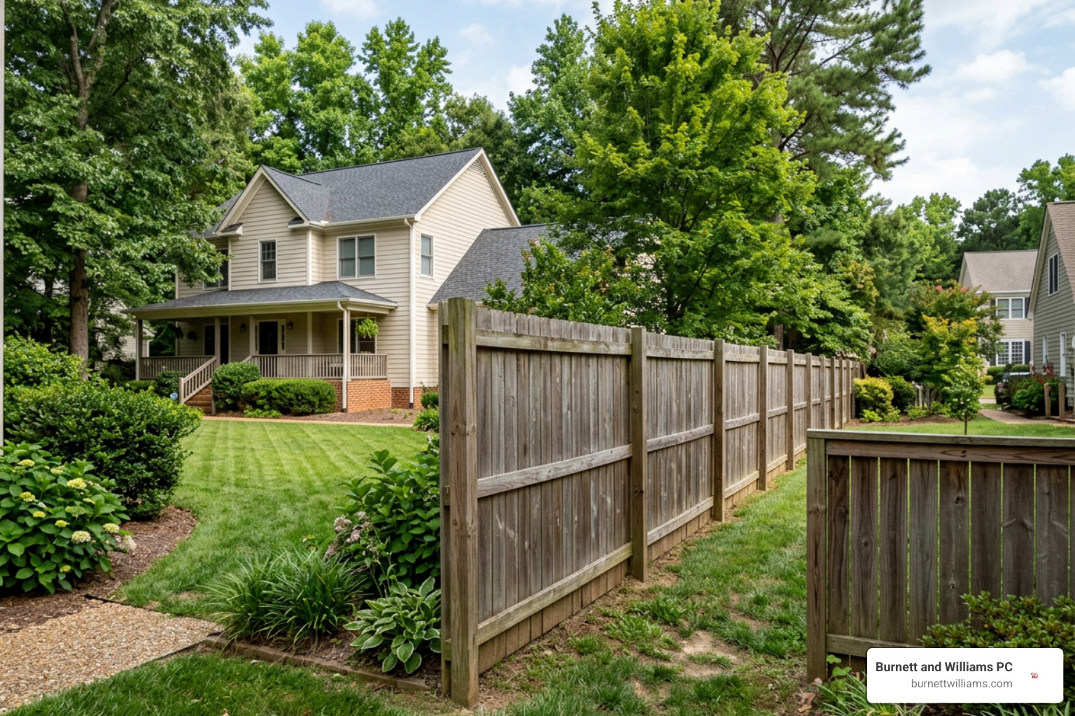 rental property boundary fence in Midlothian Virginia rental property boundary fence in Midlothian Virginia