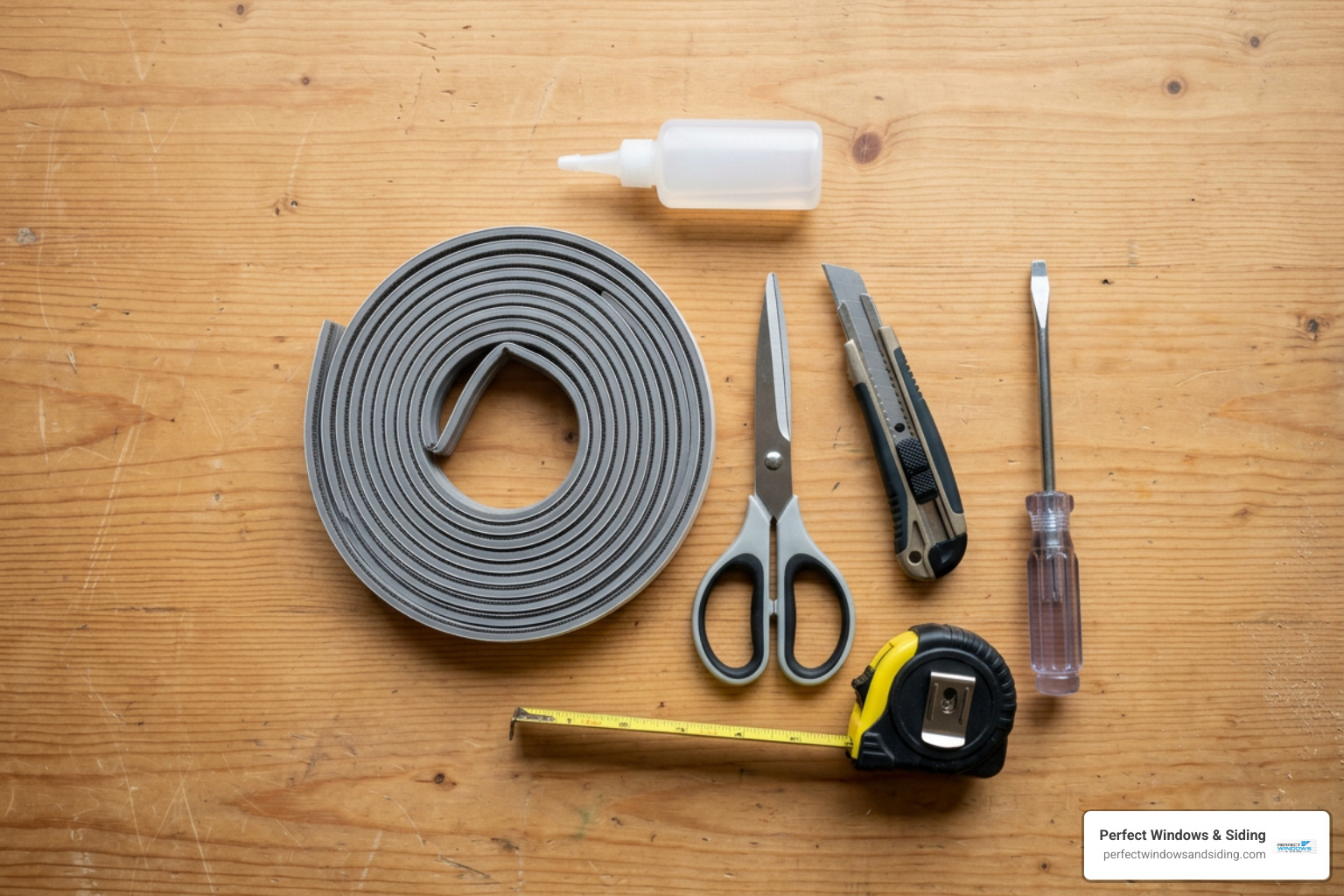 tools needed for installing sliding door weather stripping
