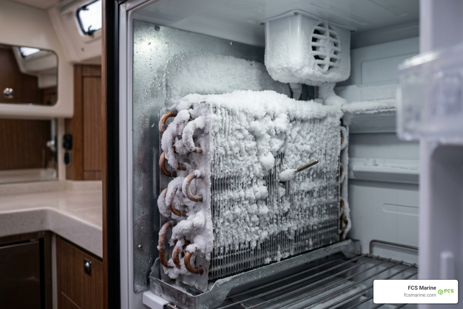 ice buildup on evaporator coils in yacht refrigerator ice buildup on evaporator coils in yacht refrigerator
