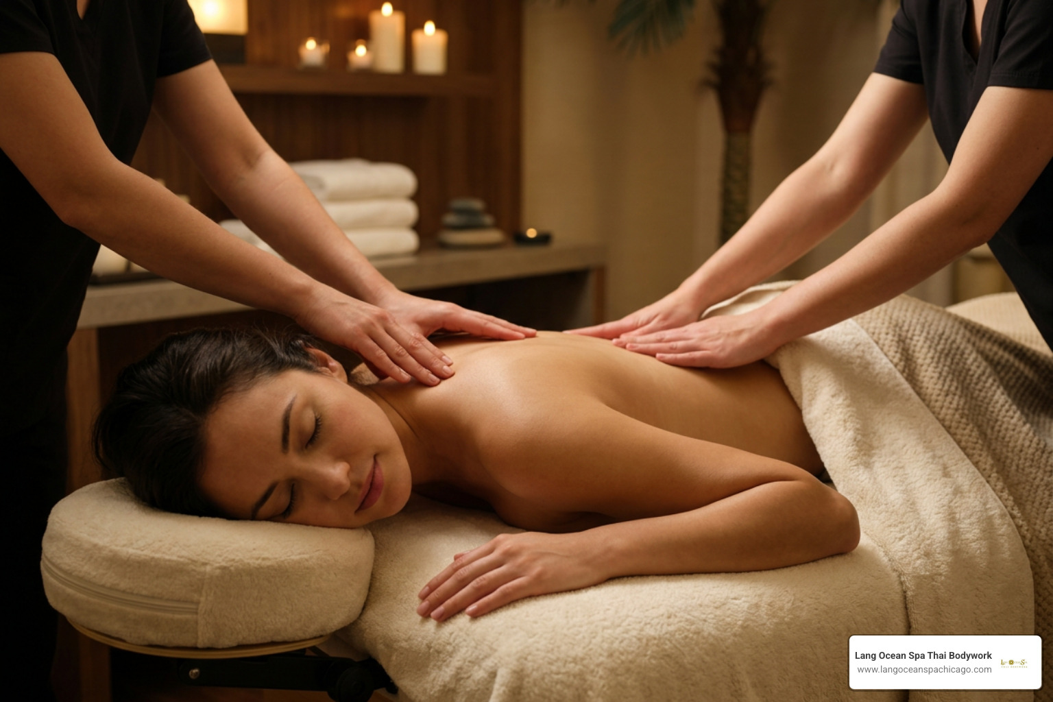 relaxed client experiencing complete mental surrender during bodywork