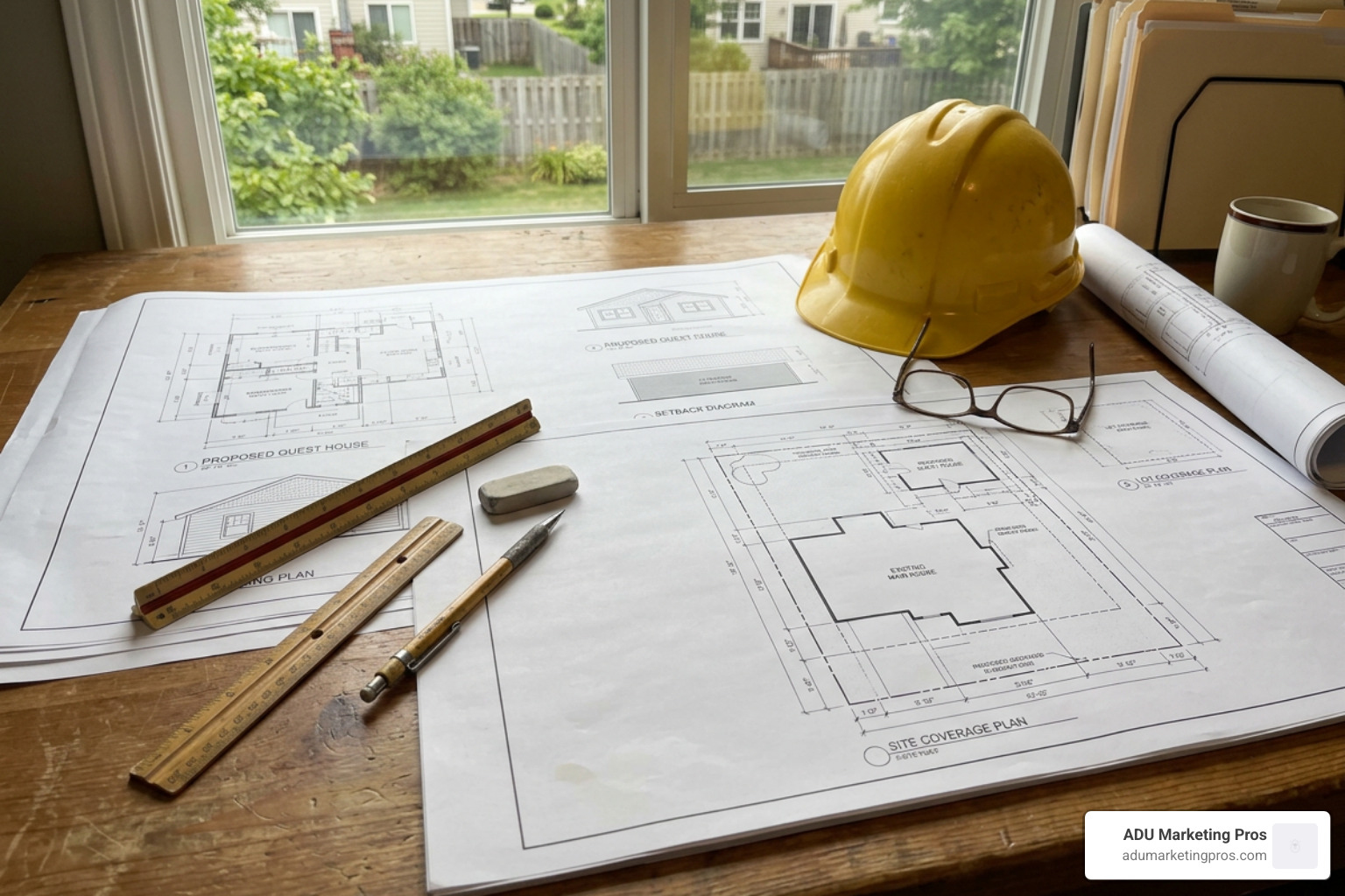 architectural blueprints and site survey documents for Central Coast approval