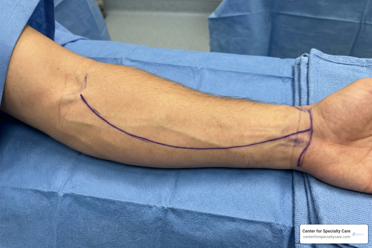 volar forearm fasciotomy incision lines