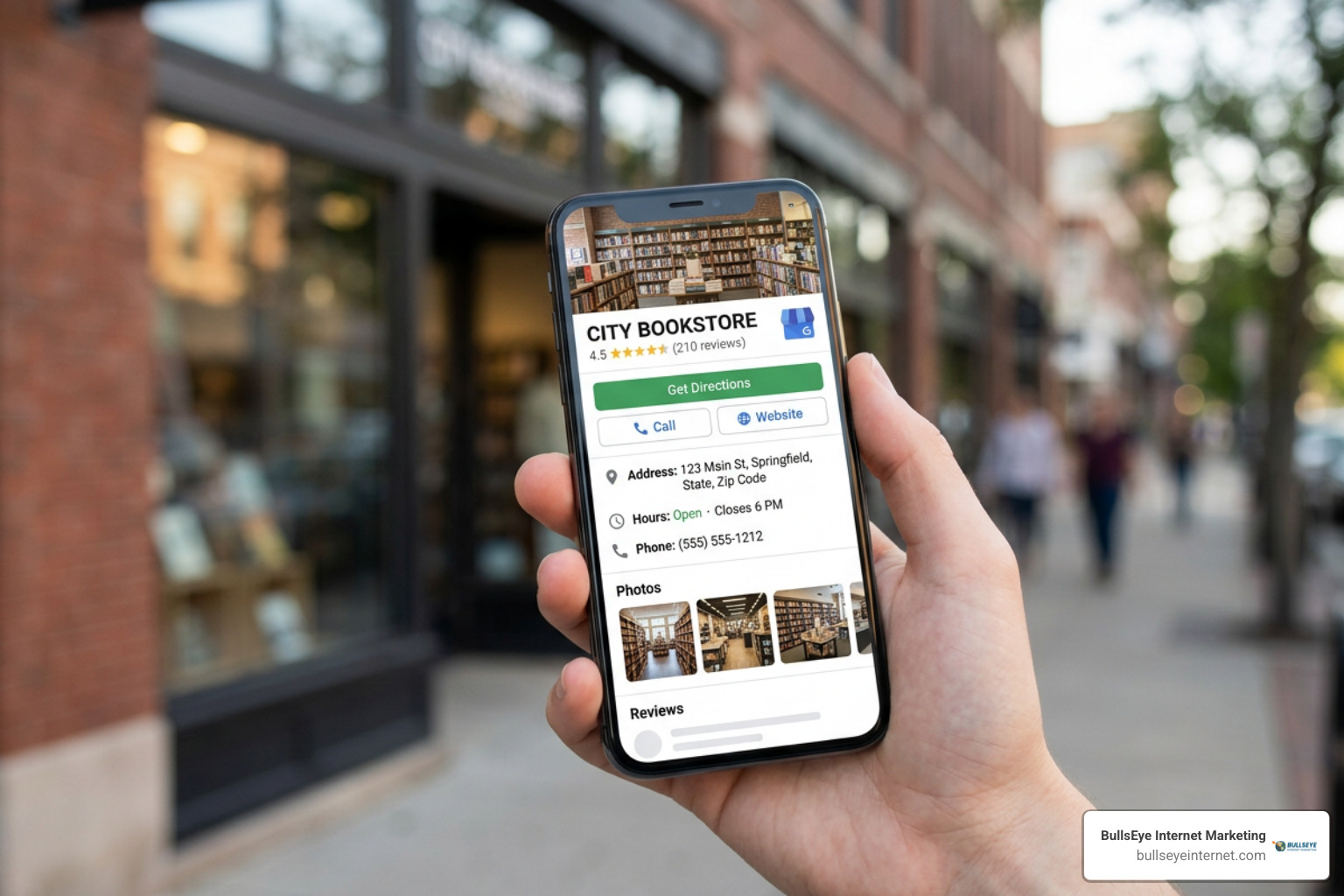 Optimized Google Business Profile listing for local retail store