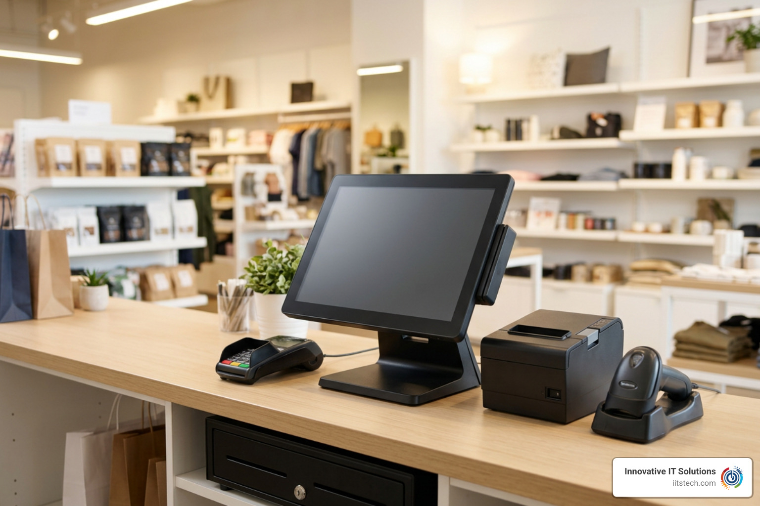 complete all-in-one touchscreen workstation setup