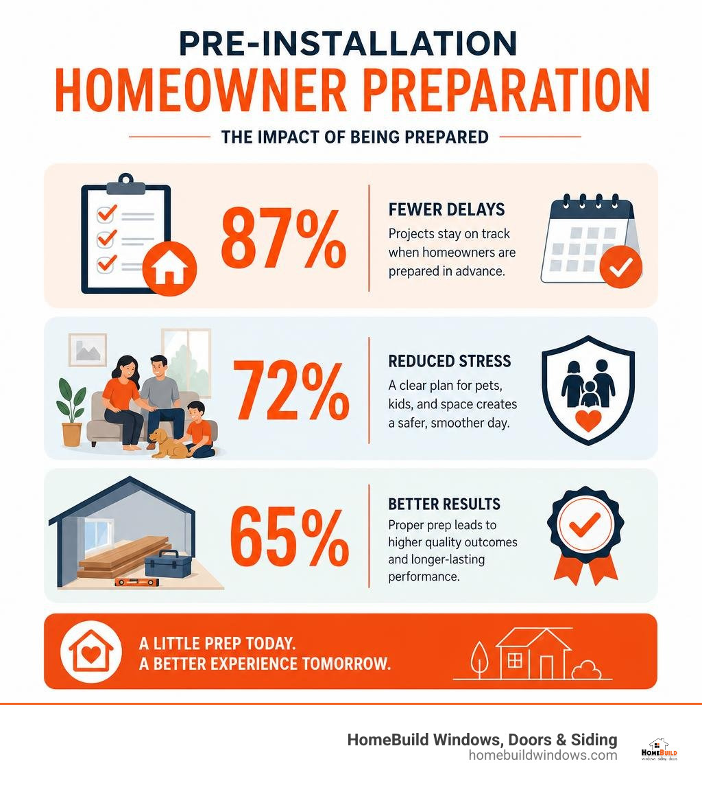 pre-installation homeowner preparation statistics infographic pre-installation homeowner preparation statistics infographic