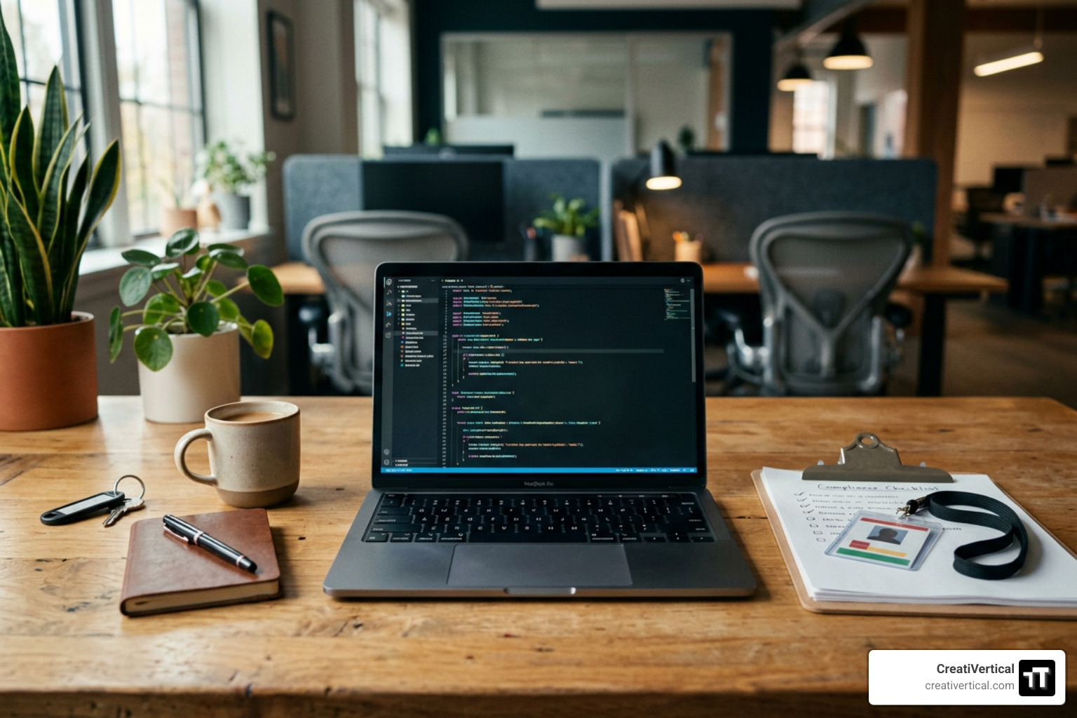 Digital agency workspace setup showing secure code audit tools and compliance checklists Digital agency workspace setup showing secure code audit tools and compliance checklists