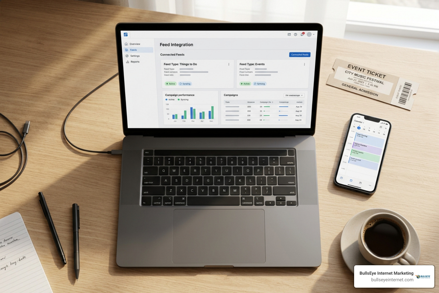 Google Ads Data Manager dashboard integrating Actions Center feeds