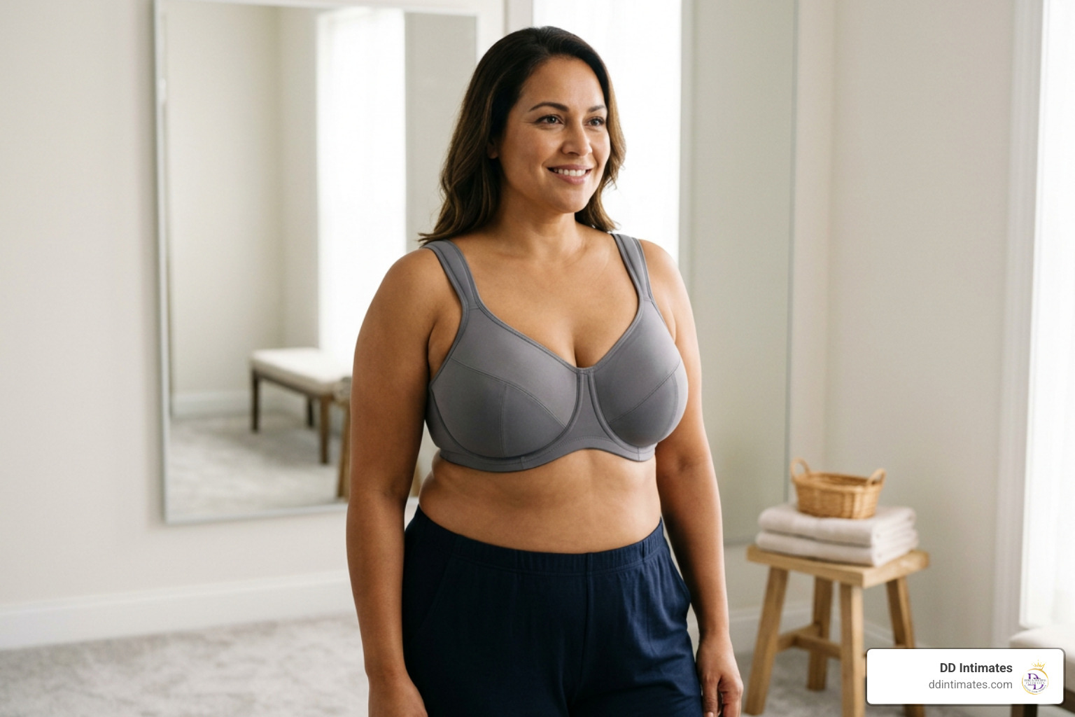 Top-rated full figure 40DD bra with cushioned straps and wide supportive back band