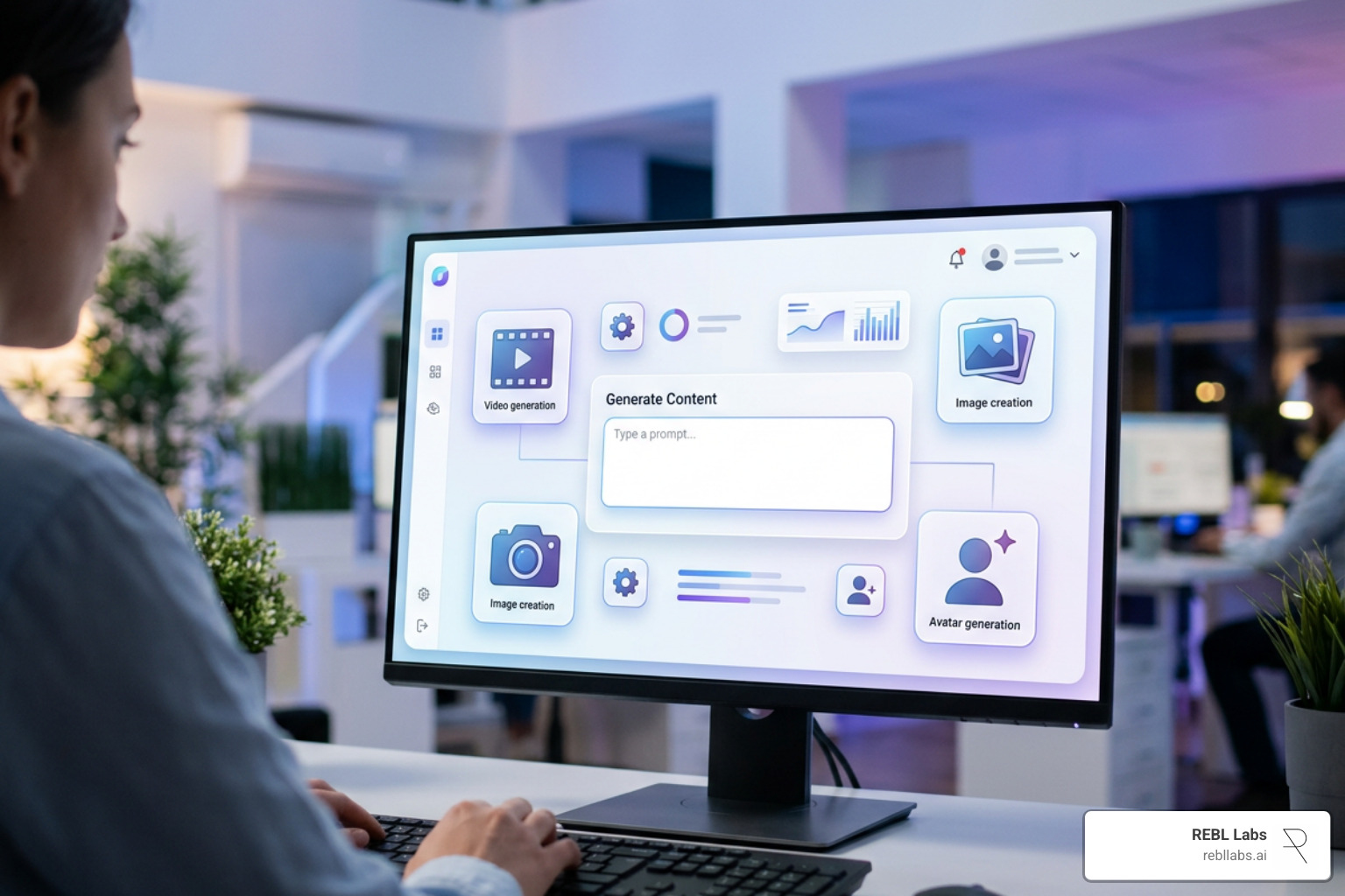 Pippit AI creative agent dashboard interface showing prompt box and visual generation tools
