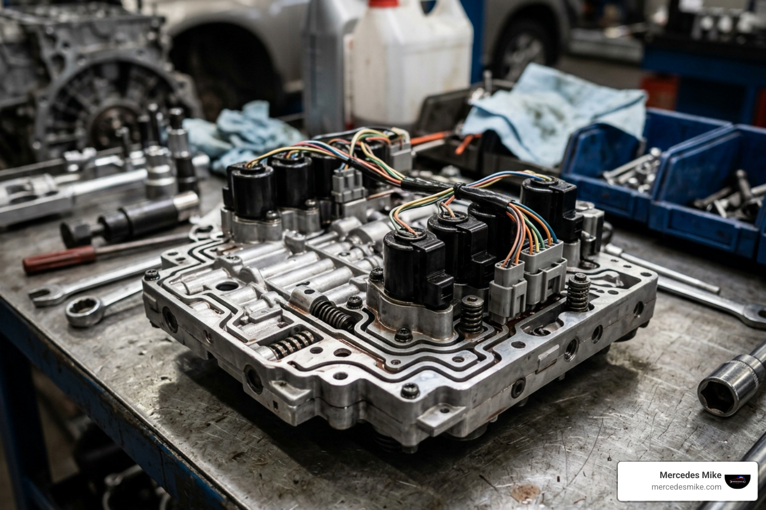 Porsche PDK hydraulic valve body and solenoids Porsche PDK hydraulic valve body and solenoids