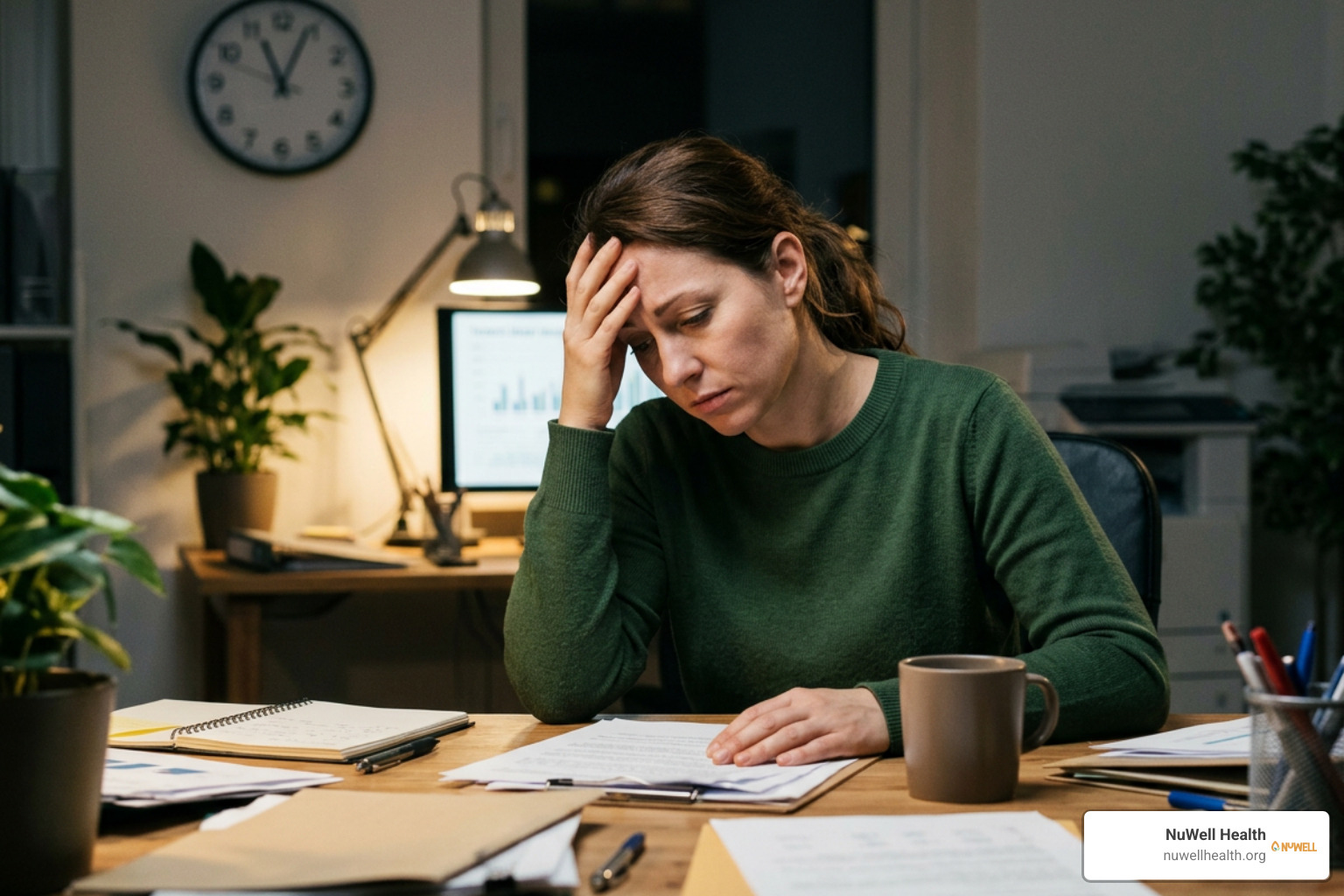 woman experiencing health symptoms from hormonal imbalance