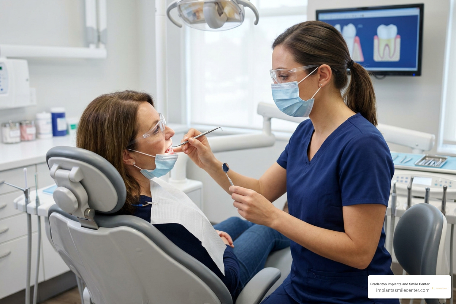 Periodontal maintenance consultation and pocket depth check Periodontal maintenance consultation and pocket depth check