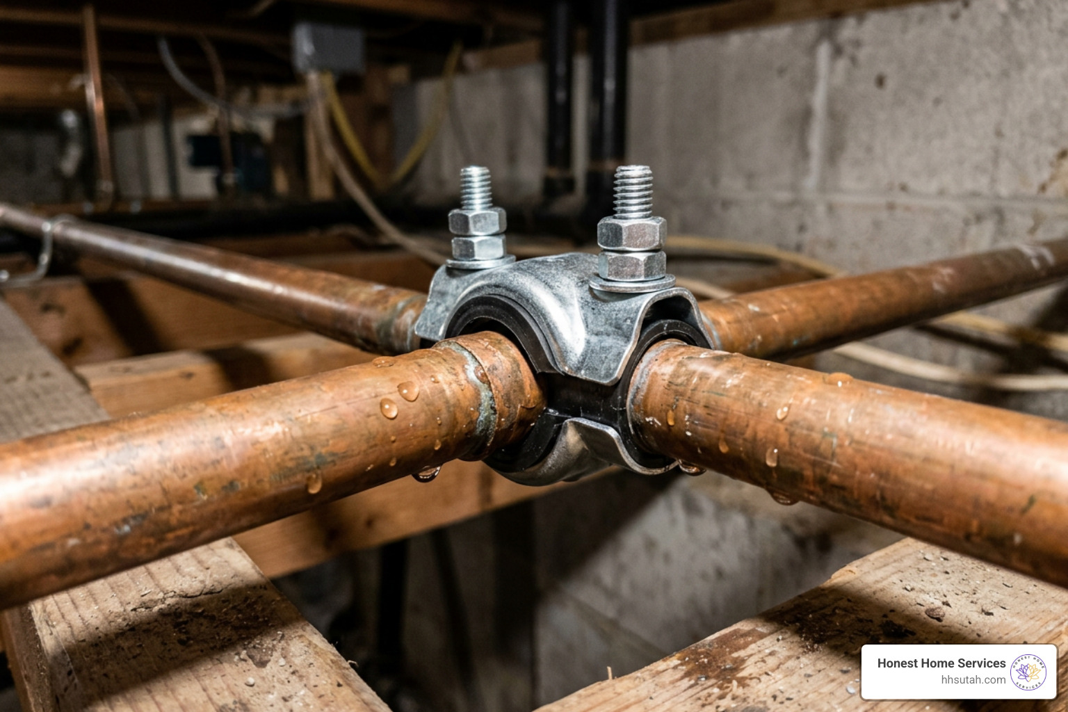 application of a mechanical pipe repair clamp on copper pipe application of a mechanical pipe repair clamp on copper pipe