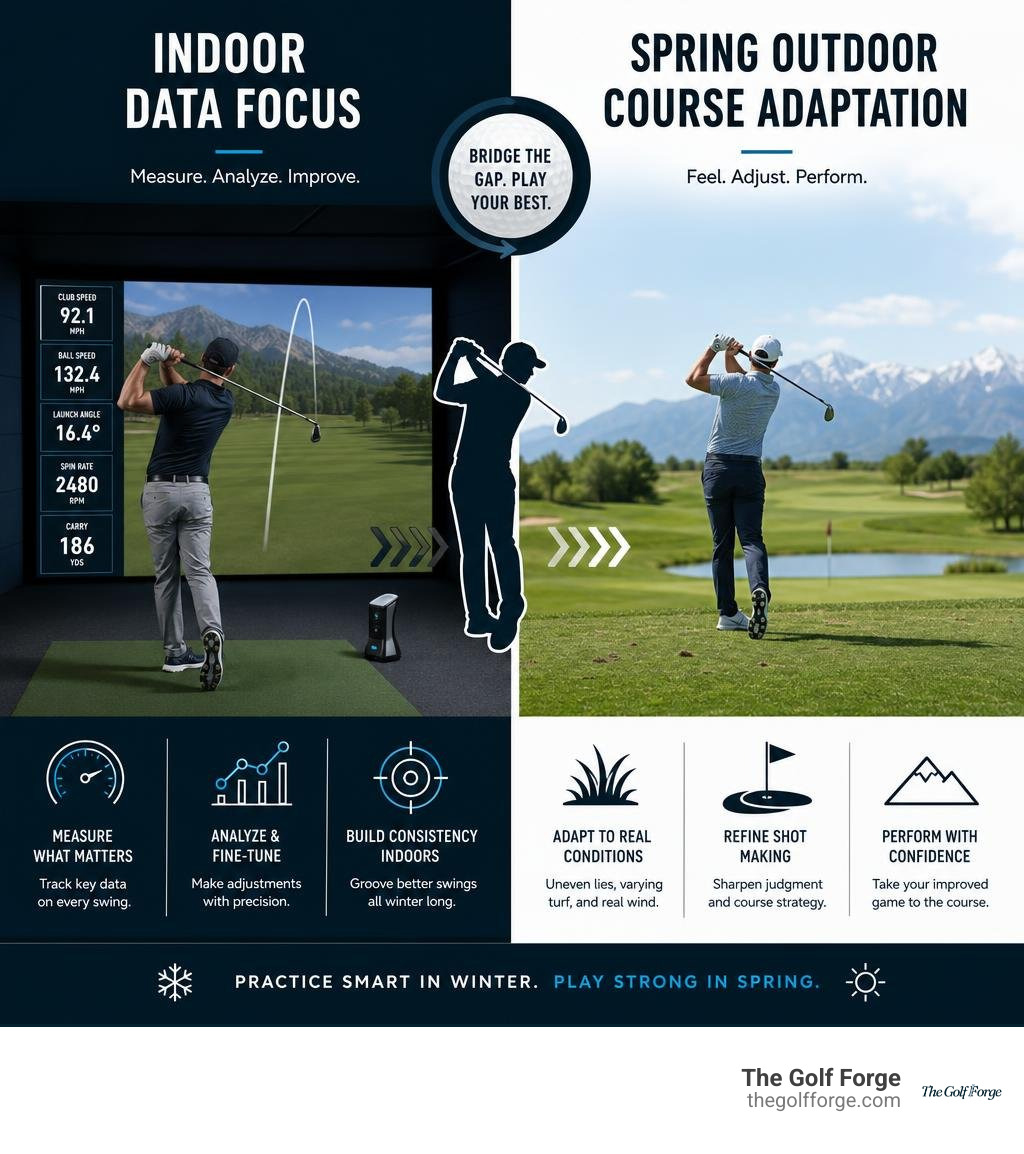 indoor data focus vs spring outdoor course adaptation infographic indoor data focus vs spring outdoor course adaptation infographic