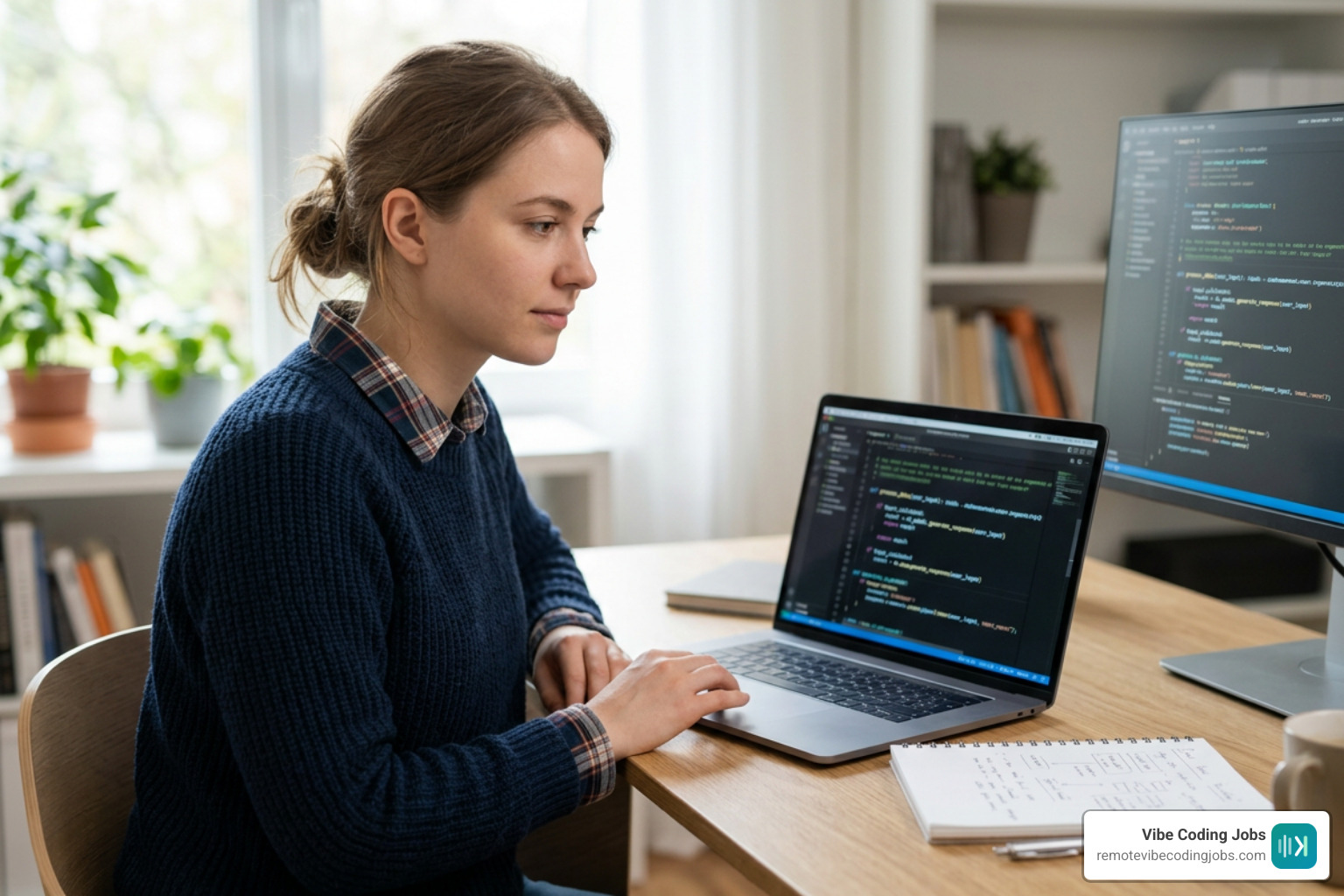 Code review interface featuring automated testing guardrails and CLAUDE.md context files