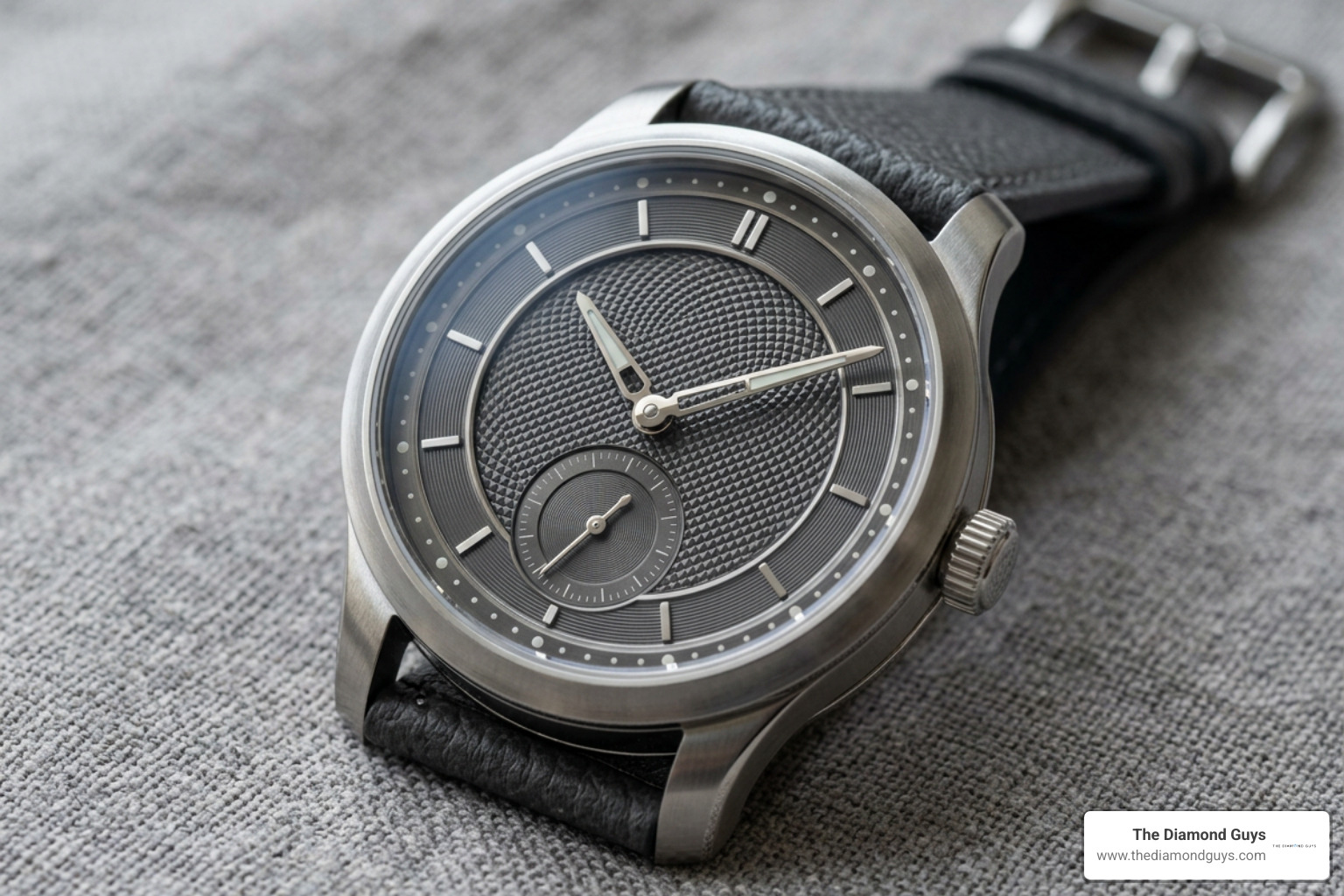 MING watch details showing unique dial geometry and strap attachment MING watch details showing unique dial geometry and strap attachment