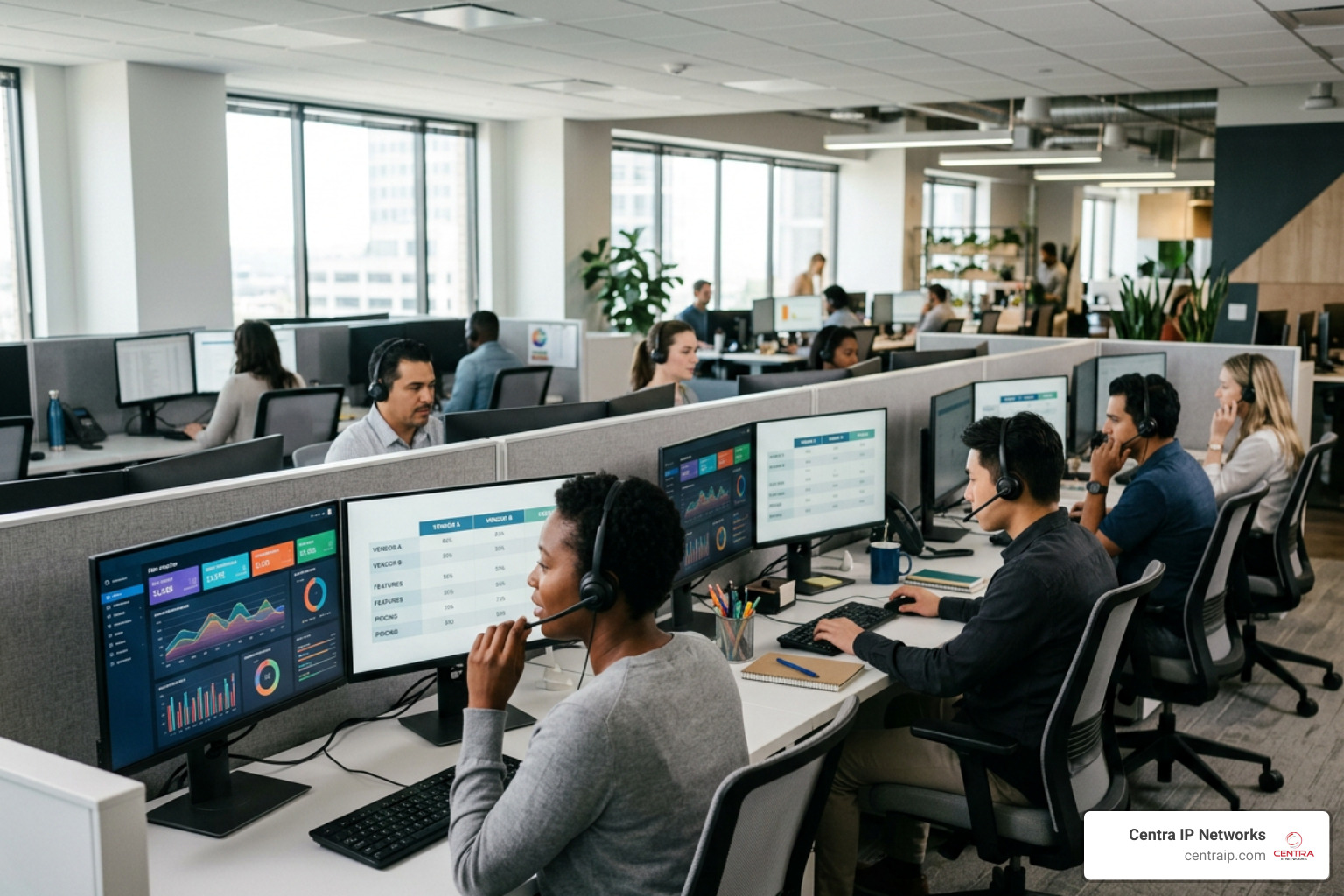 Contact center VoIP software vendor evaluation matrix and analytics dashboard Contact center VoIP software vendor evaluation matrix and analytics dashboard