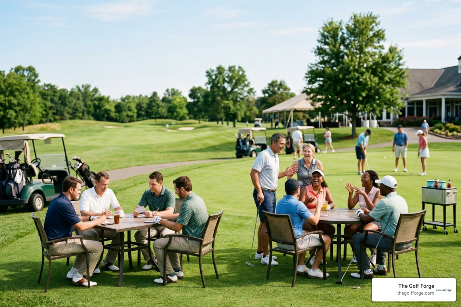 Corporate golf event table comparing traditional vs inclusive tournament Corporate golf event table comparing traditional vs inclusive tournament