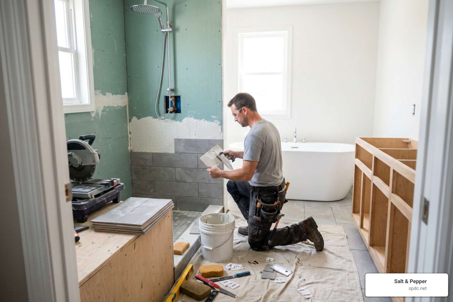 Wet wall plumbing configuration
