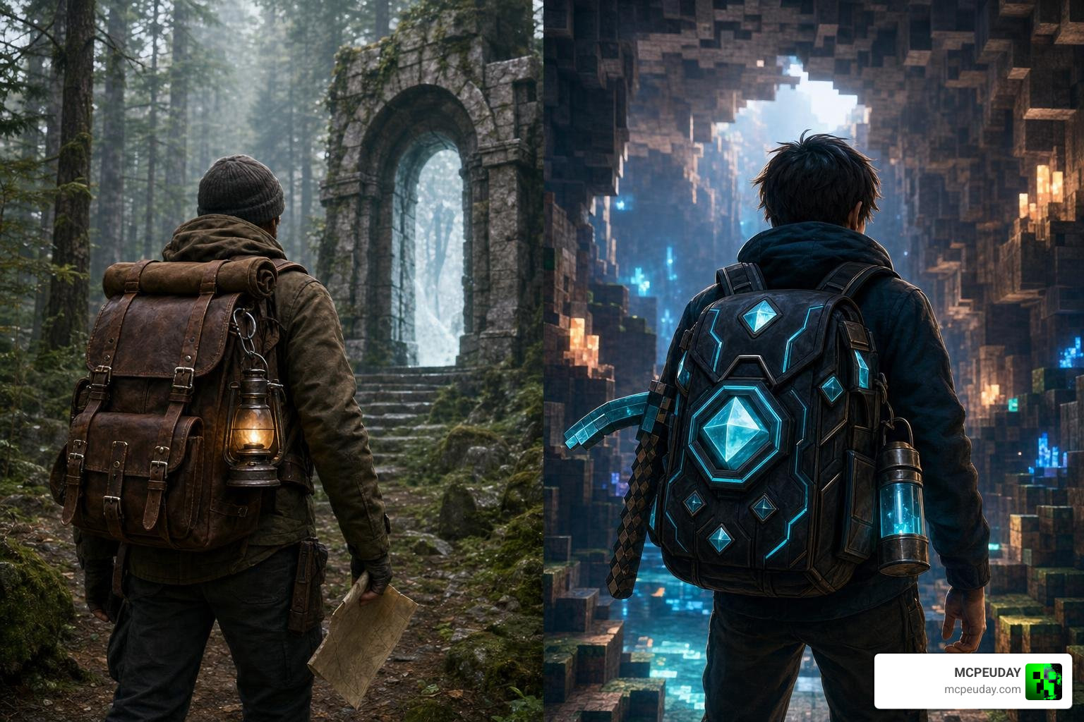 Biome exploration gear comparison across game editions