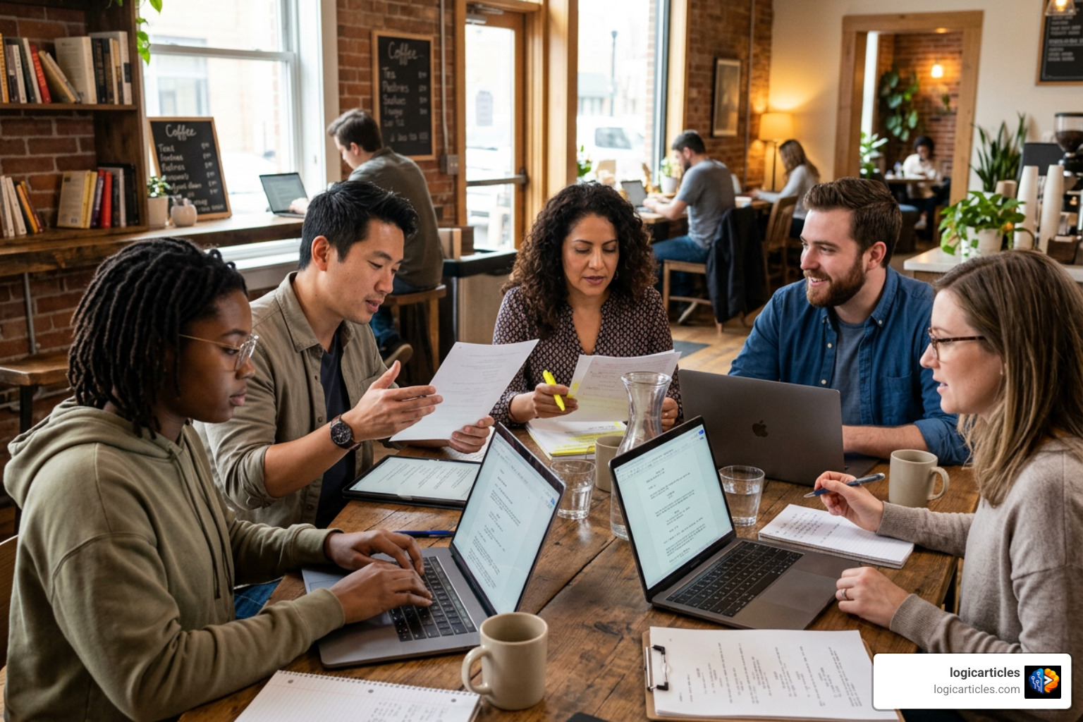 diverse media writers drafting film, TV, and web scripts