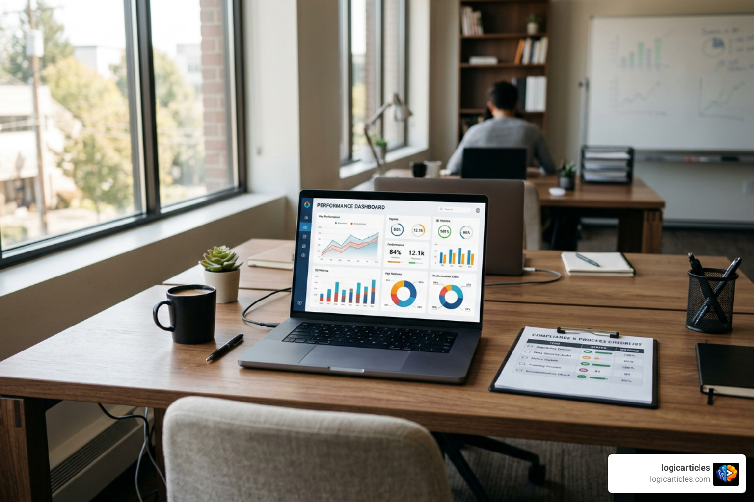 Data evaluation checklist showing accuracy metrics and compliance
