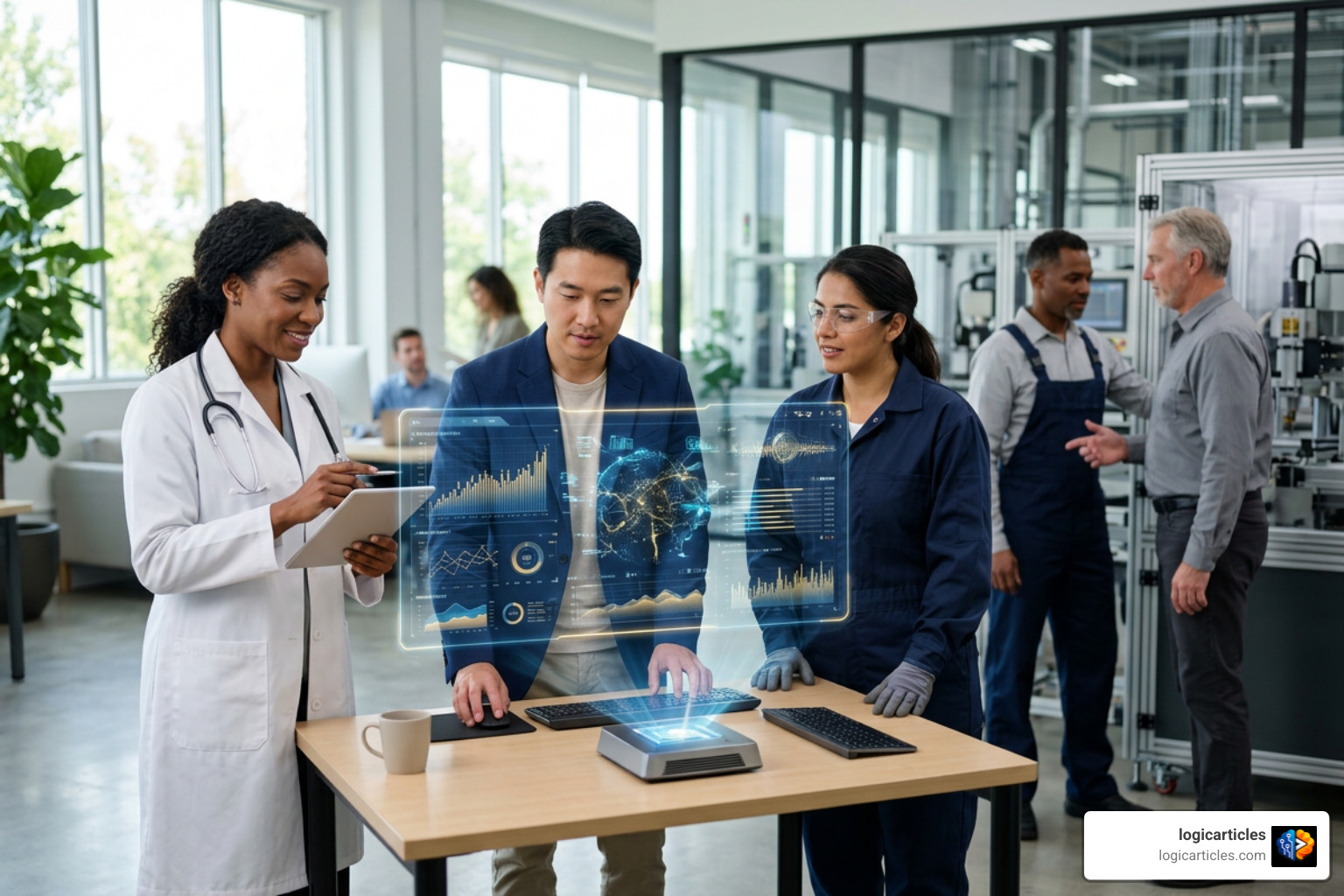 Which industries are adopting AI the most?