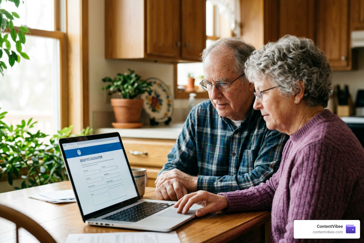setup process for estimating Social Security spousal benefits online