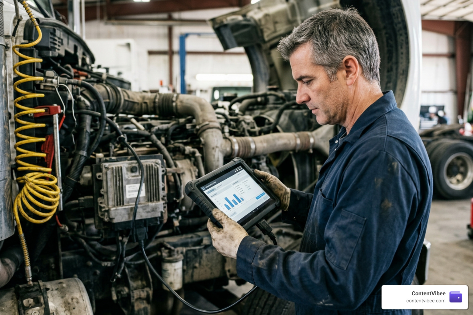 Black box data extraction from a commercial truck Engine Control Module