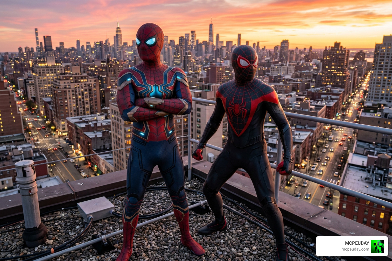 Digital Deluxe Edition suits showcase for Peter and Miles Digital Deluxe Edition suits showcase for Peter and Miles